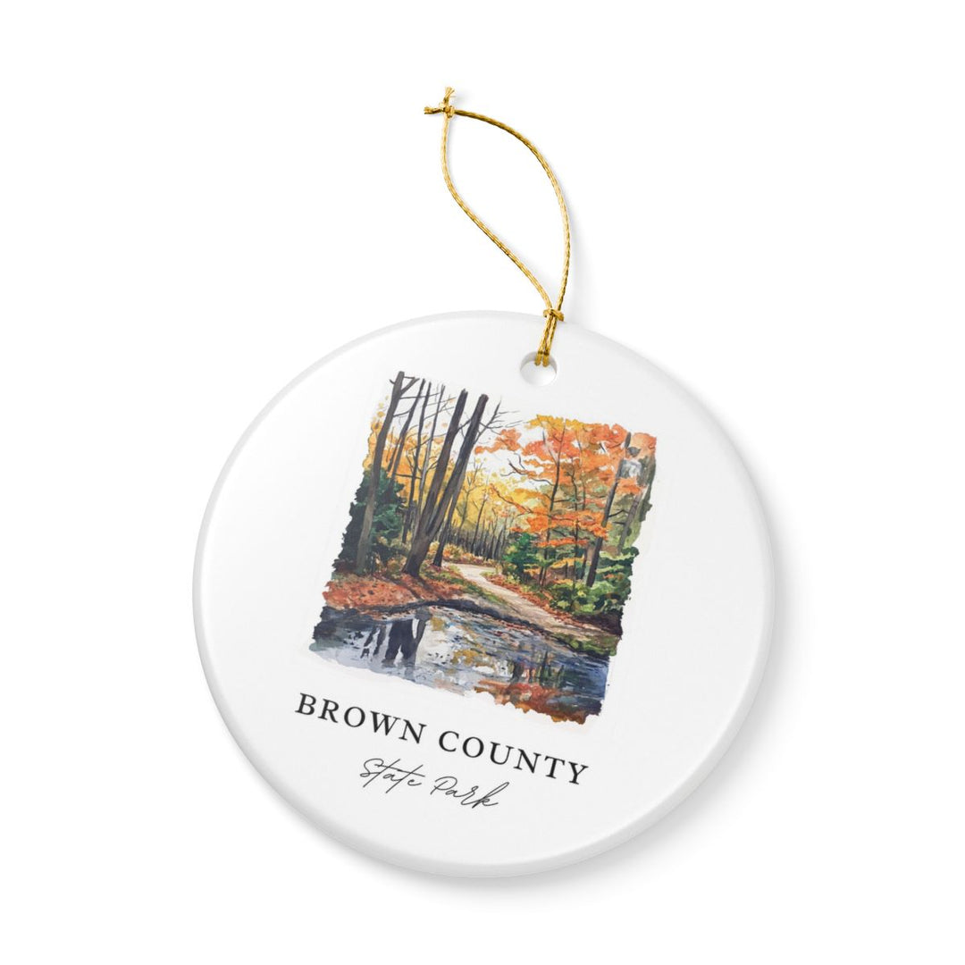 Brown County State Park Indiana Indiana Ornament: Unique Brown County State Park Indiana Souvenir, Brown County State Park Indiana Indiana Xmas Decor, and Authentic Brown County State Park Indiana Gift