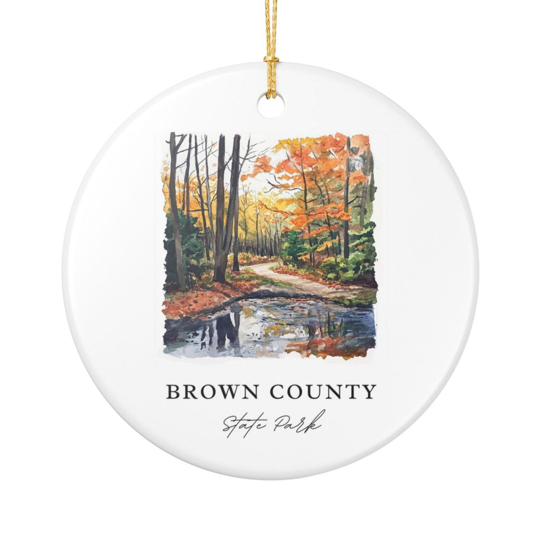 Brown County State Park Indiana Indiana Ornament: Unique Brown County State Park Indiana Souvenir, Brown County State Park Indiana Indiana Xmas Decor, and Authentic Brown County State Park Indiana Gift