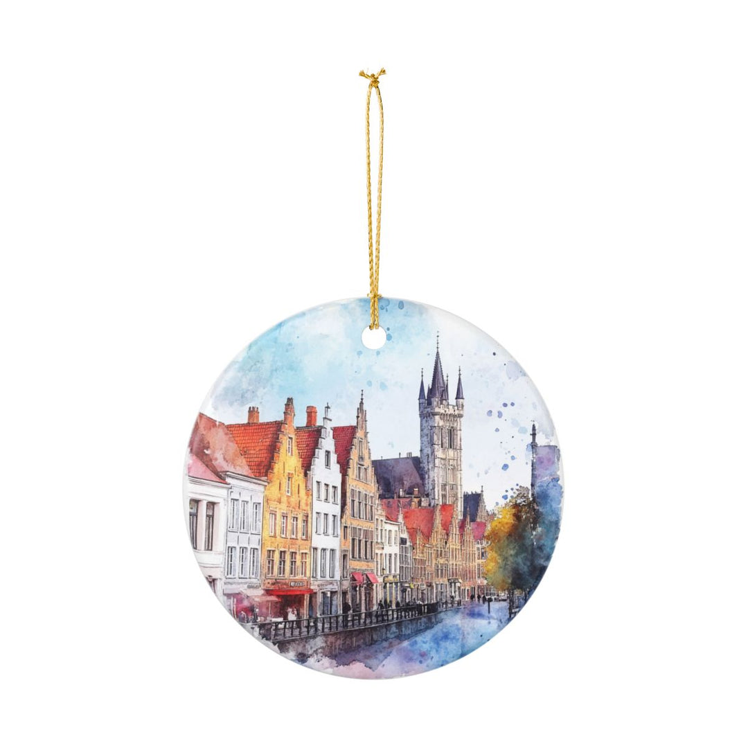 Bruges Belgium Ornament: Unique Bruges Souvenir, Bruges Belgium Xmas Decor, and Authentic Bruges Gift