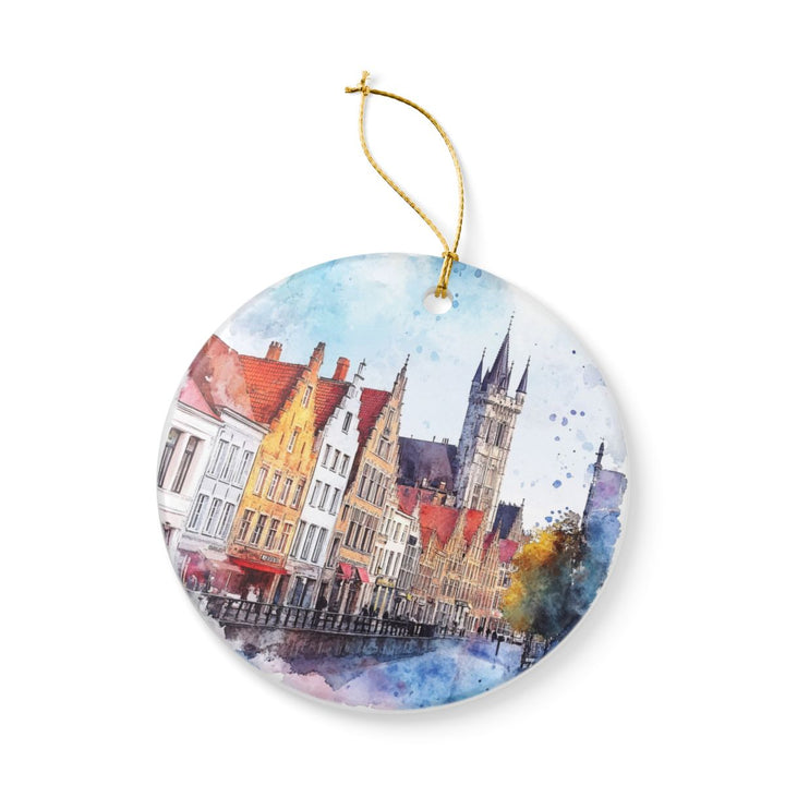 Bruges Belgium Ornament: Unique Bruges Souvenir, Bruges Belgium Xmas Decor, and Authentic Bruges Gift