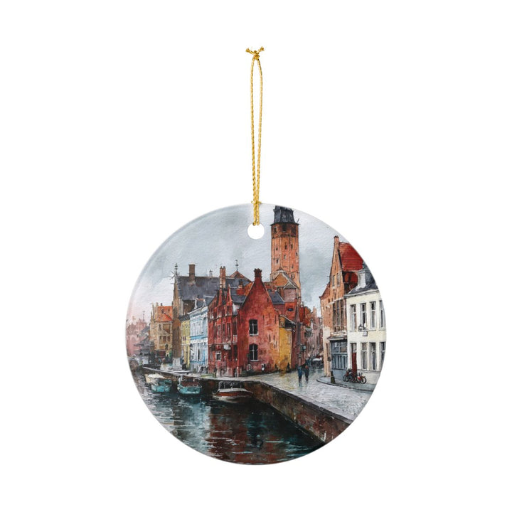 Bruges Belgium Ornament: Unique Bruges Souvenir, Bruges Belgium Xmas Decor, and Authentic Bruges Gift