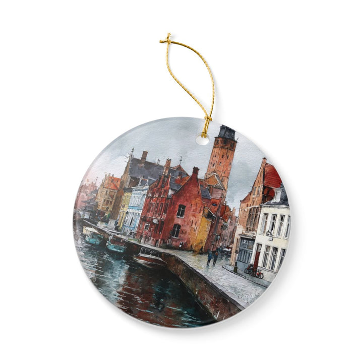 Bruges Belgium Ornament: Unique Bruges Souvenir, Bruges Belgium Xmas Decor, and Authentic Bruges Gift