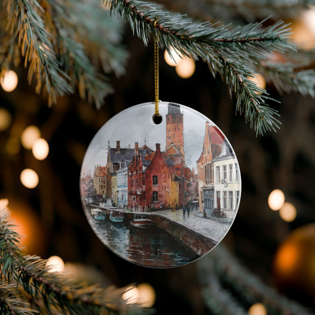 Bruges Belgium Ornament: Unique Bruges Souvenir, Bruges Belgium Xmas Decor, and Authentic Bruges Gift