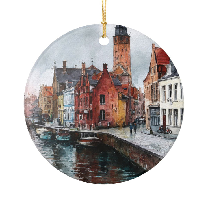 Bruges Belgium Ornament: Unique Bruges Souvenir, Bruges Belgium Xmas Decor, and Authentic Bruges Gift