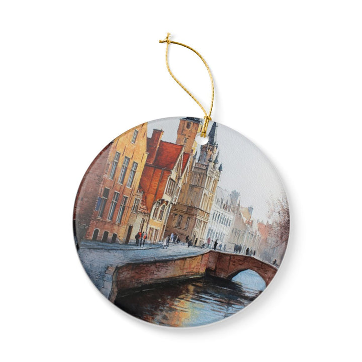 Bruges Belgium Ornament: Unique Bruges Souvenir, Bruges Belgium Xmas Decor, and Authentic Bruges Gift