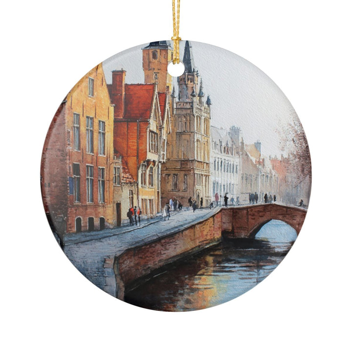 Bruges Belgium Ornament: Unique Bruges Souvenir, Bruges Belgium Xmas Decor, and Authentic Bruges Gift