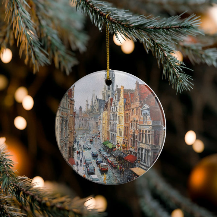 Brussels Belgium Ornament: Unique Brussels Souvenir, Brussels Belgium Xmas Decor, and Authentic Brussels Gift