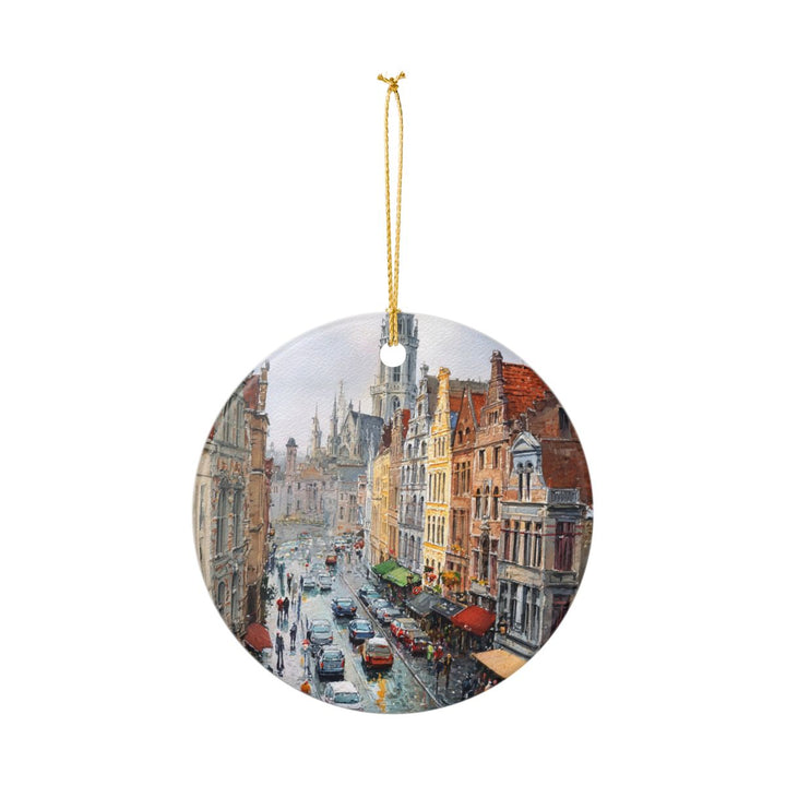 Brussels Belgium Ornament: Unique Brussels Souvenir, Brussels Belgium Xmas Decor, and Authentic Brussels Gift