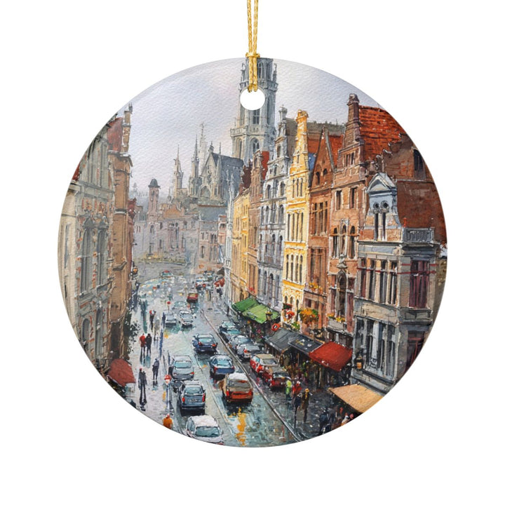 Brussels Belgium Ornament: Unique Brussels Souvenir, Brussels Belgium Xmas Decor, and Authentic Brussels Gift