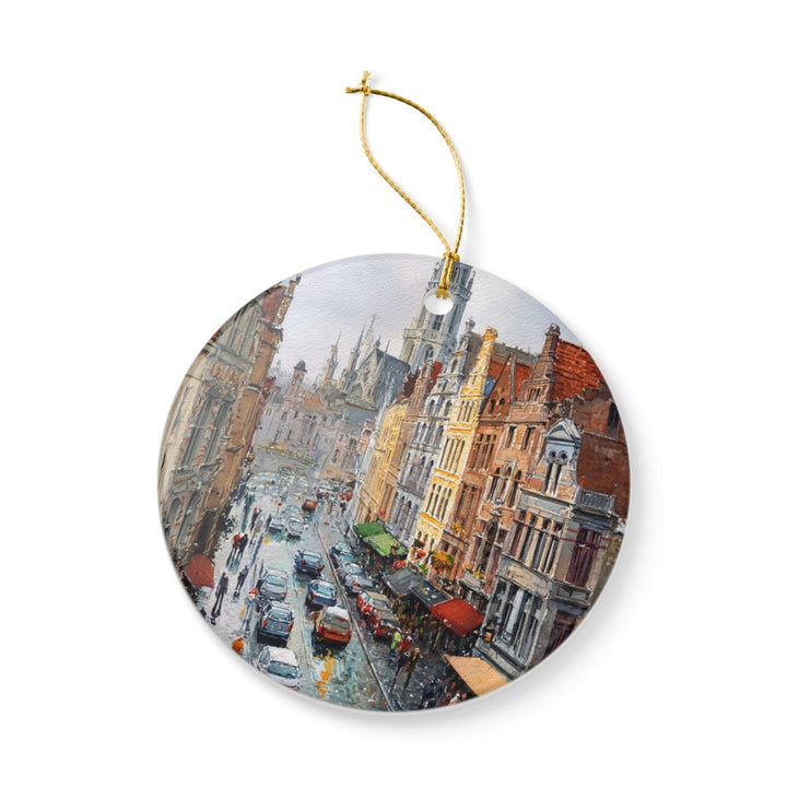 Brussels Belgium Ornament: Unique Brussels Souvenir, Brussels Belgium Xmas Decor, and Authentic Brussels Gift