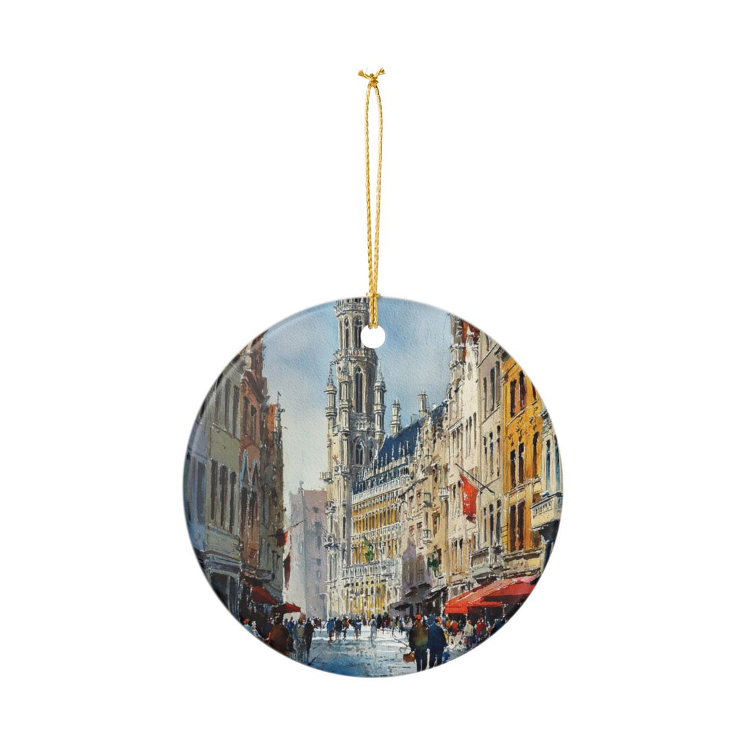 Brussels Belgium Ornament: Unique Brussels Souvenir, Brussels Belgium Xmas Decor, and Authentic Brussels Gift