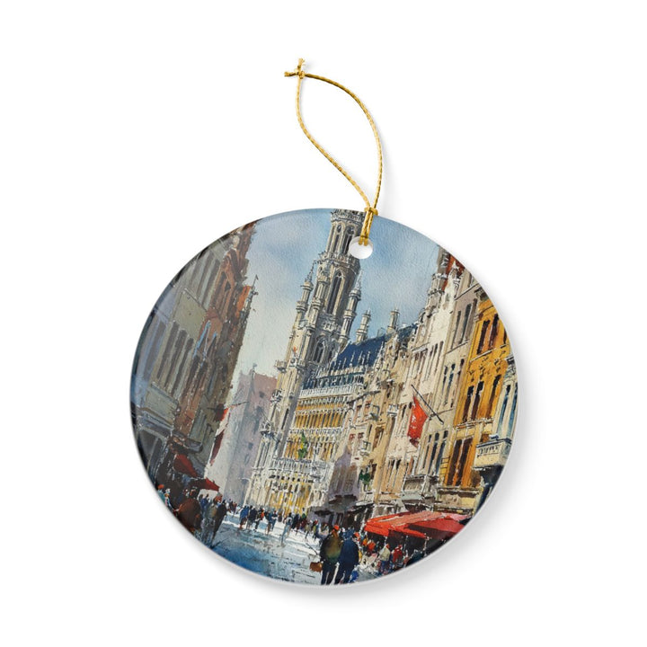Brussels Belgium Ornament: Unique Brussels Souvenir, Brussels Belgium Xmas Decor, and Authentic Brussels Gift