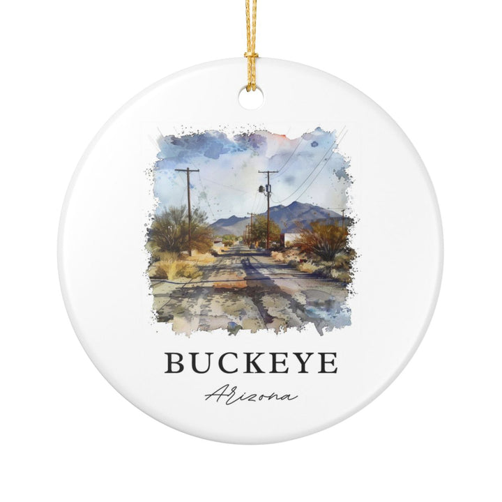 Buckeye Arizona USA Ornament: Unique Buckeye Souvenir, Buckeye Arizona Xmas Decor, and Authentic Buckeye Gift