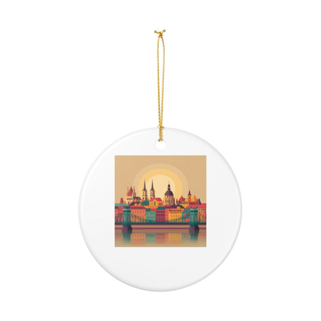 Budapest Hungary Ornament: Unique Budapest Souvenir, Budapest Hungary Xmas Decor, and Authentic Budapest Gift