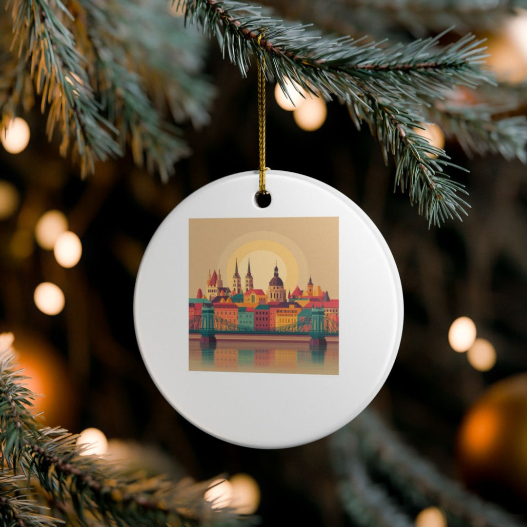 Budapest Hungary Ornament: Unique Budapest Souvenir, Budapest Hungary Xmas Decor, and Authentic Budapest Gift