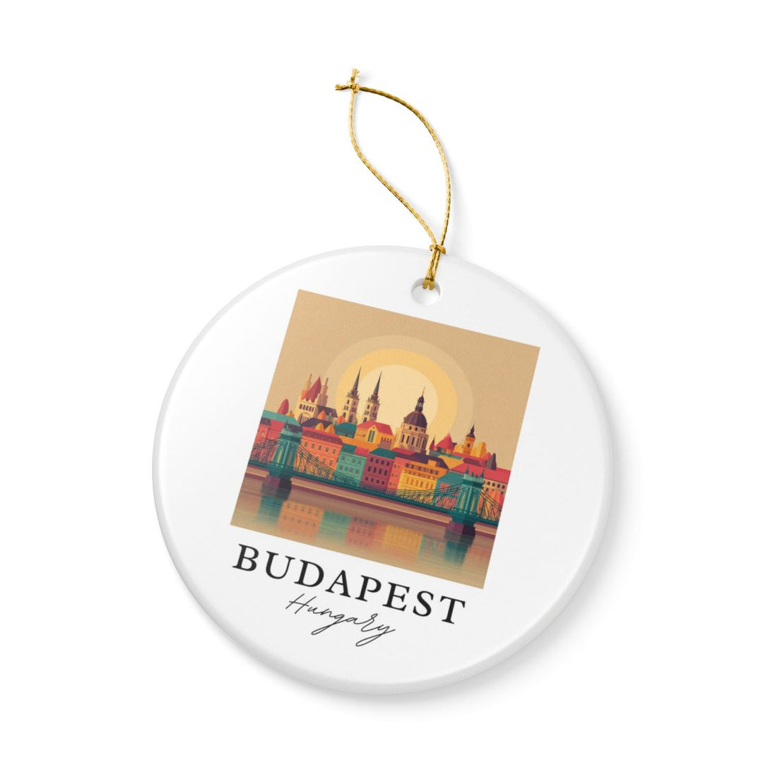 Budapest Hungary Ornament: Unique Budapest Souvenir, Budapest Hungary Xmas Decor, and Authentic Budapest Gift
