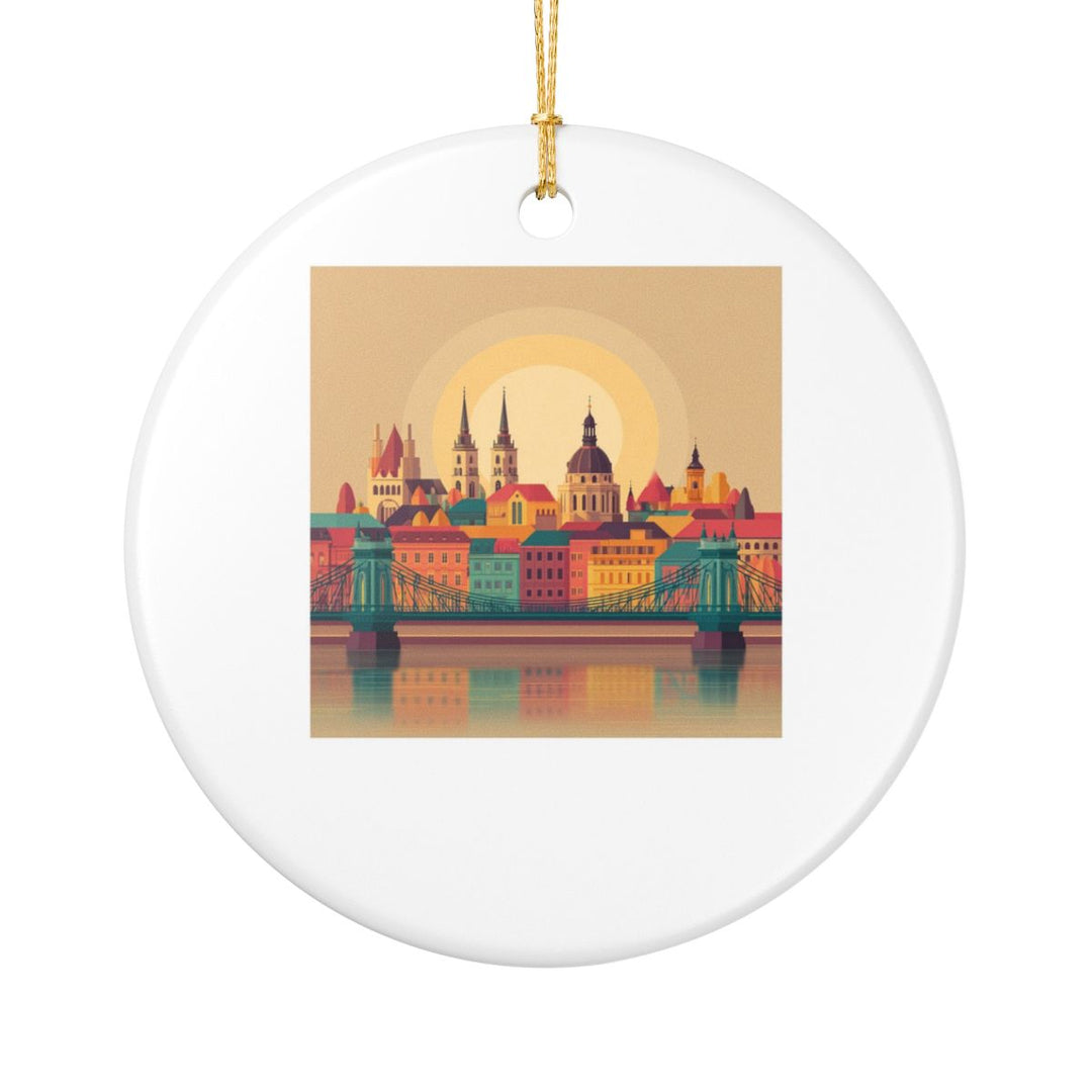 Budapest Hungary Ornament: Unique Budapest Souvenir, Budapest Hungary Xmas Decor, and Authentic Budapest Gift