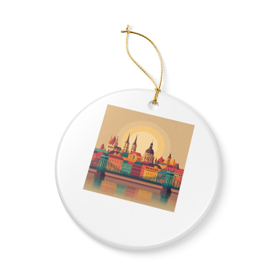 Budapest Hungary Ornament: Unique Budapest Souvenir, Budapest Hungary Xmas Decor, and Authentic Budapest Gift