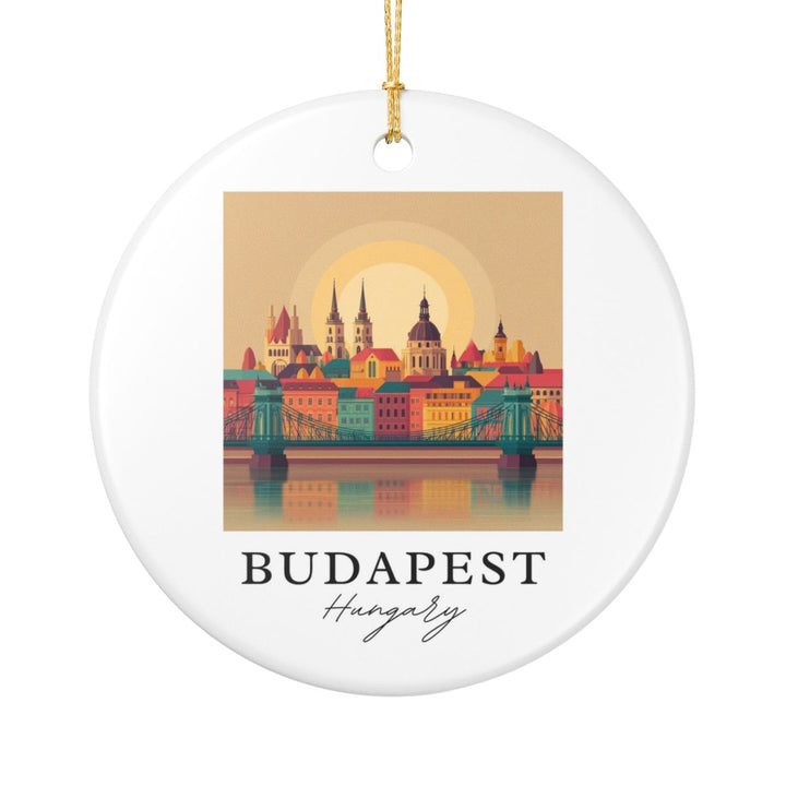Budapest Hungary Ornament: Unique Budapest Souvenir, Budapest Hungary Xmas Decor, and Authentic Budapest Gift