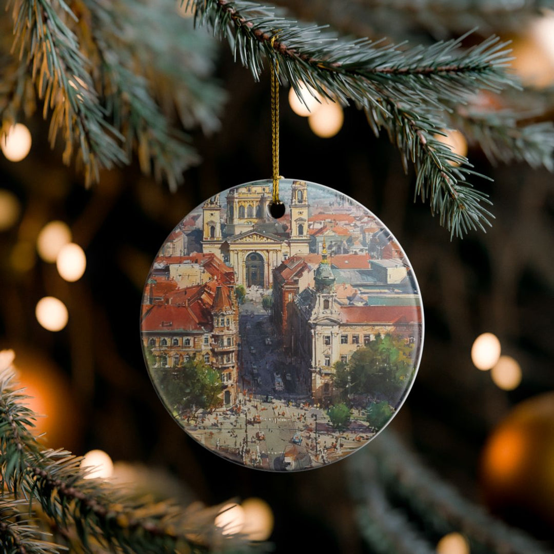 Budapest Hungary Ornament: Unique Budapest Souvenir, Budapest Hungary Xmas Decor, and Authentic Budapest Gift