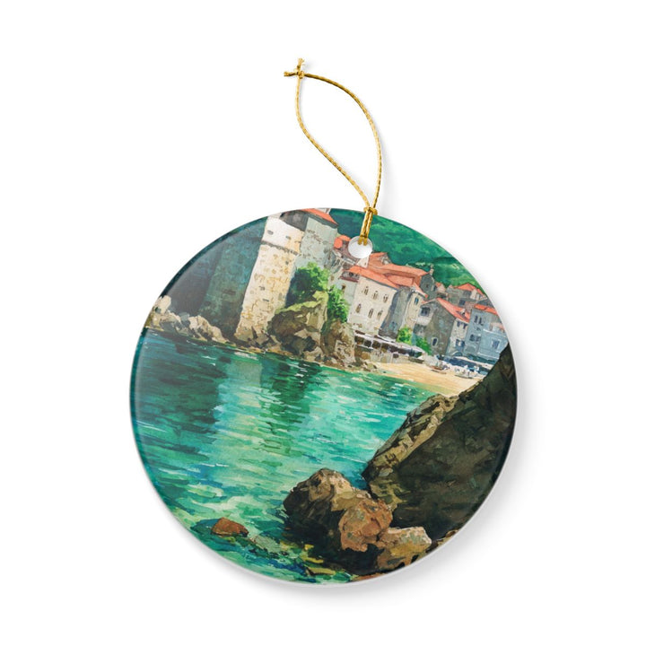 Budva Montenegro Ornament: Unique Budva Souvenir, Budva Montenegro Xmas Decor, and Authentic Budva Gift
