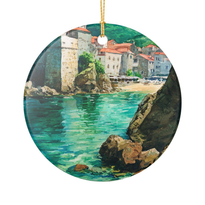 Budva Montenegro Ornament: Unique Budva Souvenir, Budva Montenegro Xmas Decor, and Authentic Budva Gift