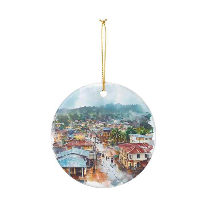 Buea Ornament: Unique Buea Souvenir, Buea Xmas Decor, and Authentic Buea Gift