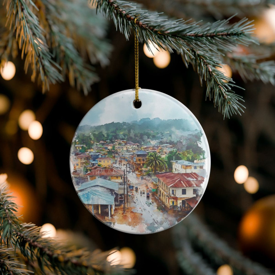 Buea Ornament: Unique Buea Souvenir, Buea Xmas Decor, and Authentic Buea Gift