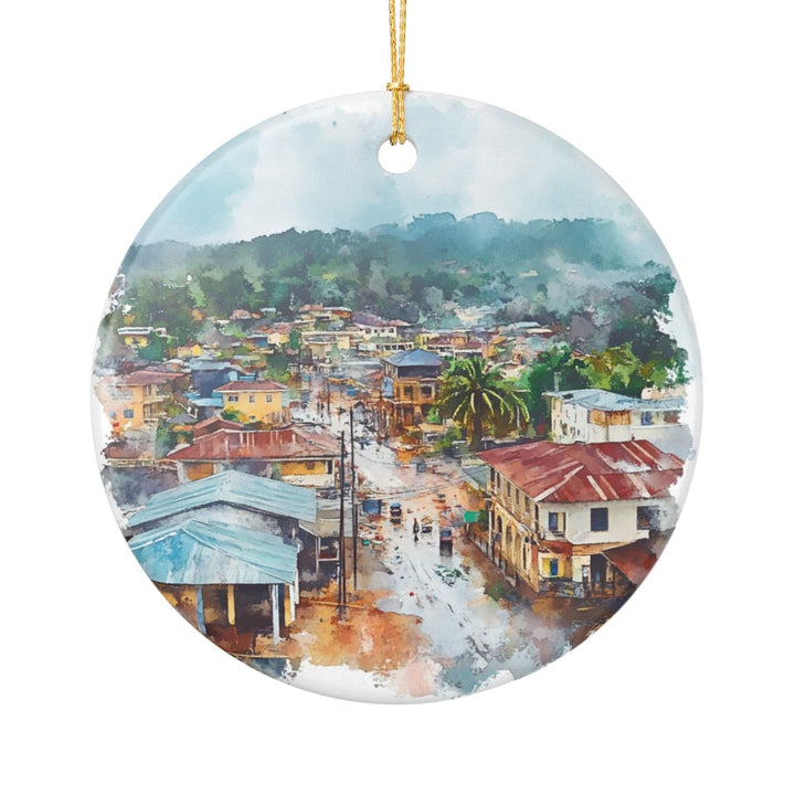 Buea Ornament: Unique Buea Souvenir, Buea Xmas Decor, and Authentic Buea Gift