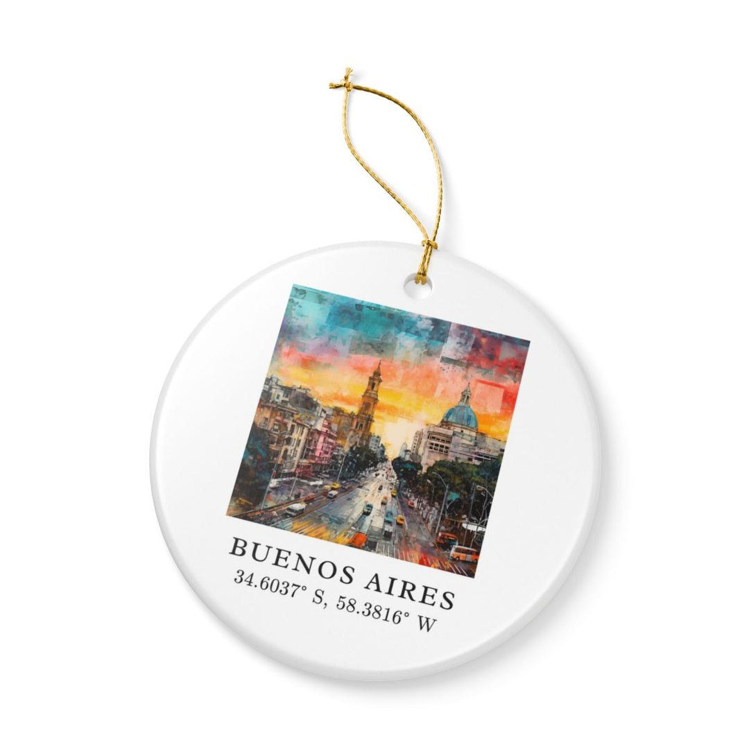 Buenos Aires Argentina Ornament: Unique Buenos Aires Souvenir, Buenos Aires Argentina Xmas Decor, and Authentic Buenos Aires Gift