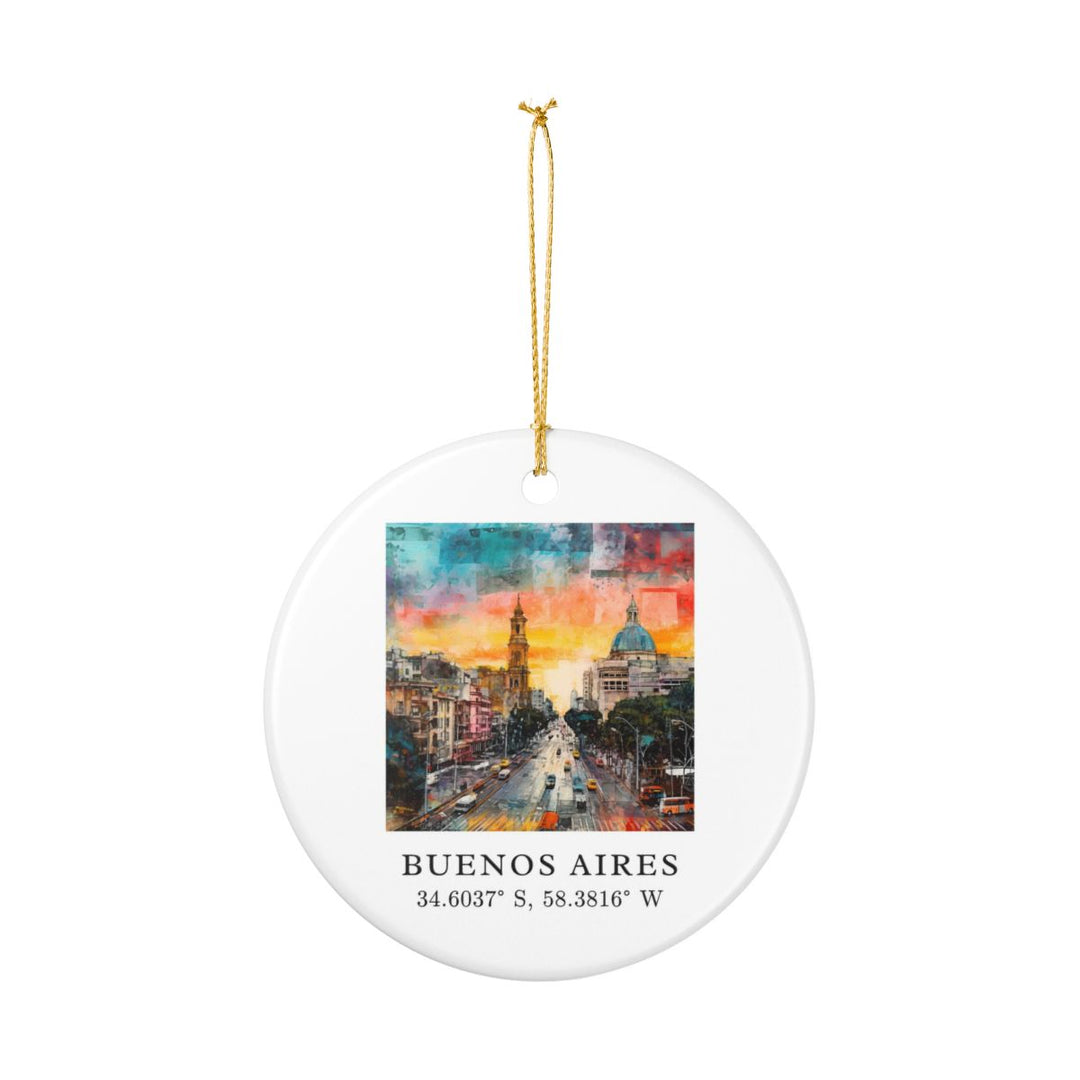 Buenos Aires Argentina Ornament: Unique Buenos Aires Souvenir, Buenos Aires Argentina Xmas Decor, and Authentic Buenos Aires Gift