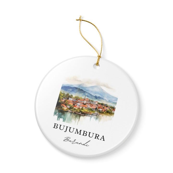 Bujumbura Burundi Ornament: Unique Bujumbura Souvenir, Bujumbura Burundi Xmas Decor, and Authentic Bujumbura Gift