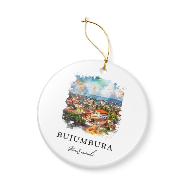 Bujumbura Burundi Ornament: Unique Bujumbura Souvenir, Bujumbura Burundi Xmas Decor, and Authentic Bujumbura Gift