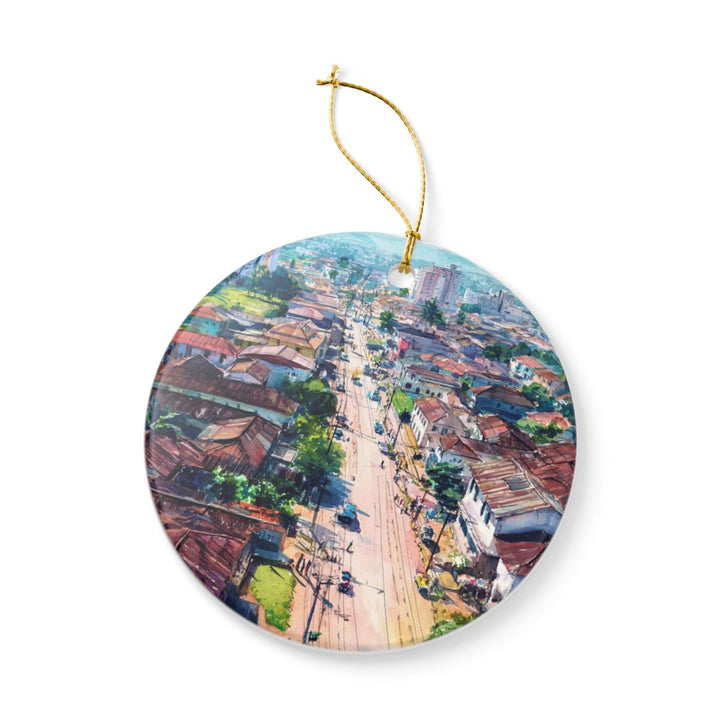 Bujumbura Burundi Ornament: Unique Bujumbura Souvenir, Bujumbura Burundi Xmas Decor, and Authentic Bujumbura Gift