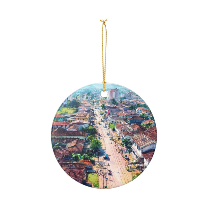 Bujumbura Burundi Ornament: Unique Bujumbura Souvenir, Bujumbura Burundi Xmas Decor, and Authentic Bujumbura Gift