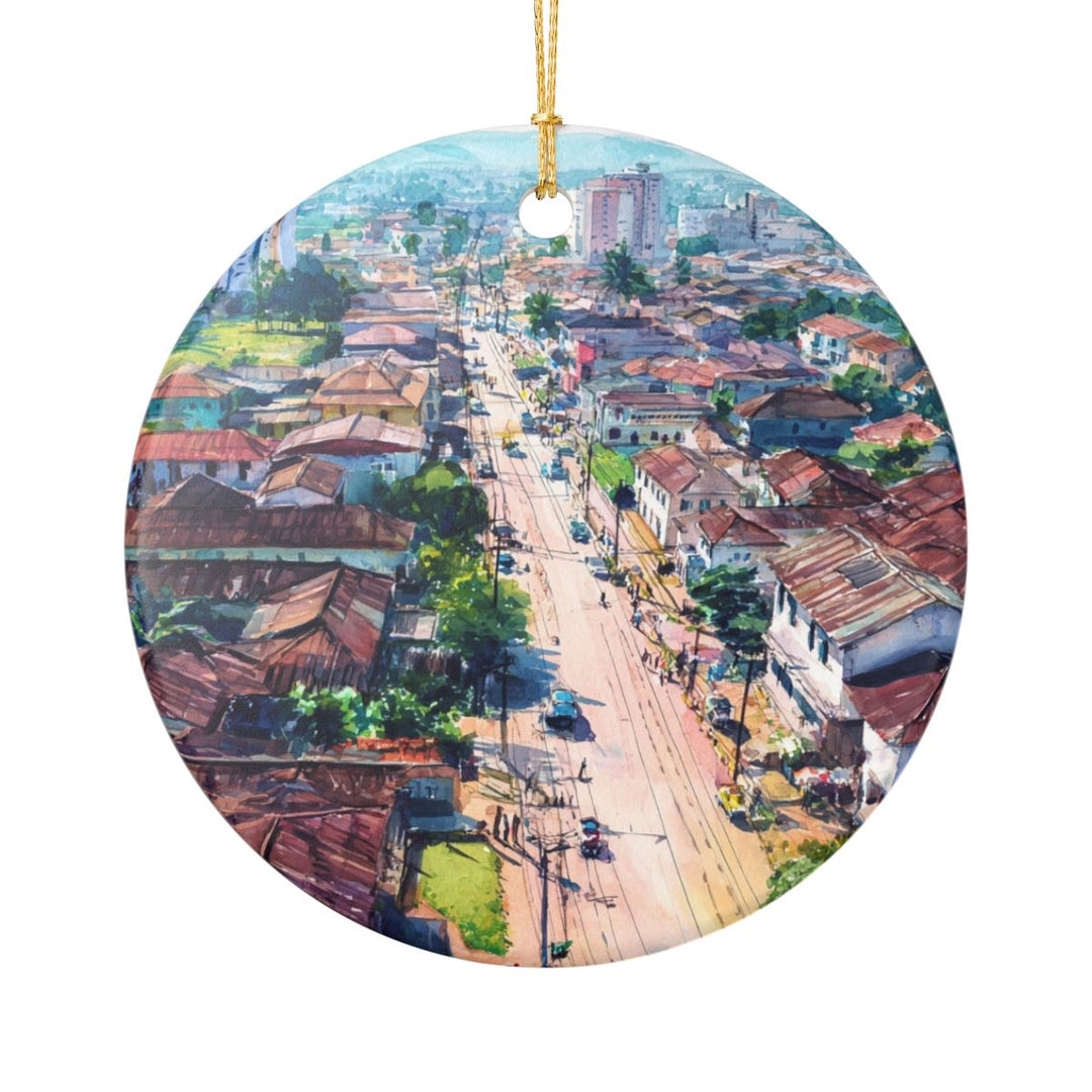 Bujumbura Burundi Ornament: Unique Bujumbura Souvenir, Bujumbura Burundi Xmas Decor, and Authentic Bujumbura Gift