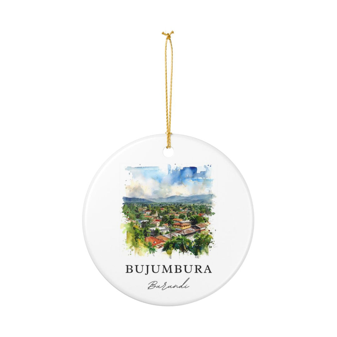 Bujumbura Burundi Ornament: Unique Bujumbura Souvenir, Bujumbura Burundi Xmas Decor, and Authentic Bujumbura Gift