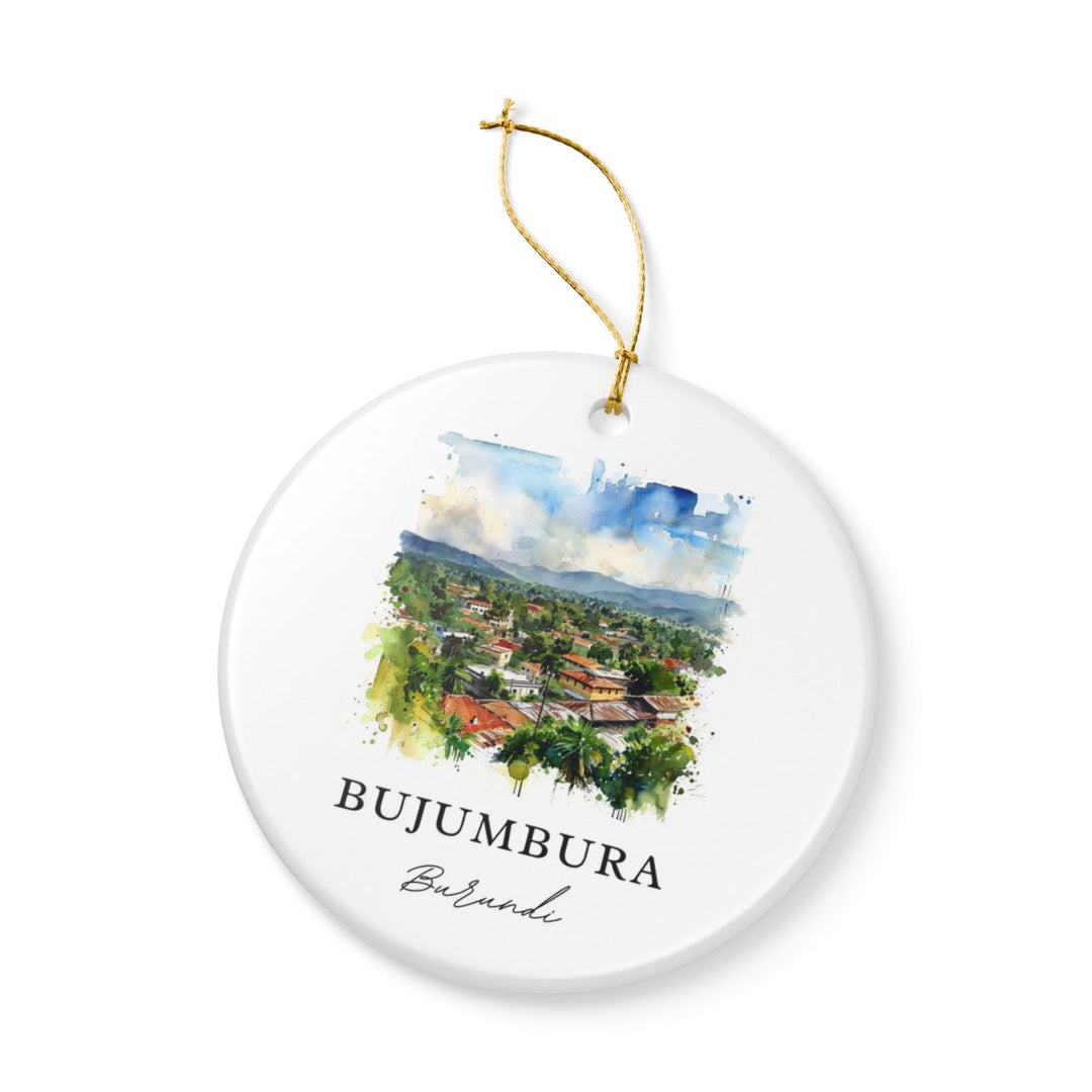 Bujumbura Burundi Ornament: Unique Bujumbura Souvenir, Bujumbura Burundi Xmas Decor, and Authentic Bujumbura Gift