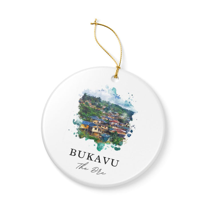 Bukavu the Drc Ornament: Unique Bukavu the Drc Souvenir, Bukavu the Drc Xmas Decor, and Authentic Bukavu the Drc Gift