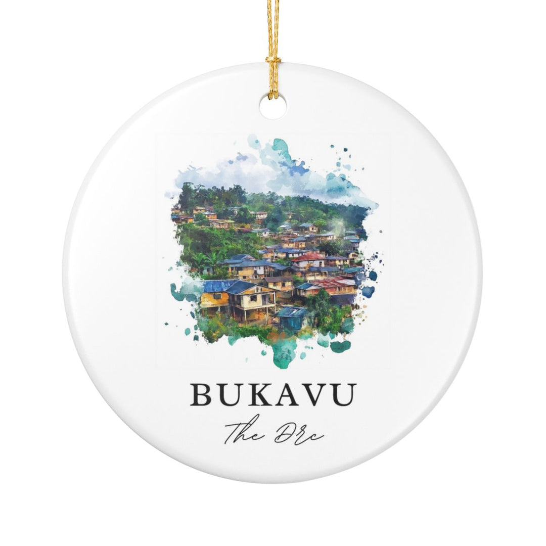 Bukavu the Drc Ornament: Unique Bukavu the Drc Souvenir, Bukavu the Drc Xmas Decor, and Authentic Bukavu the Drc Gift