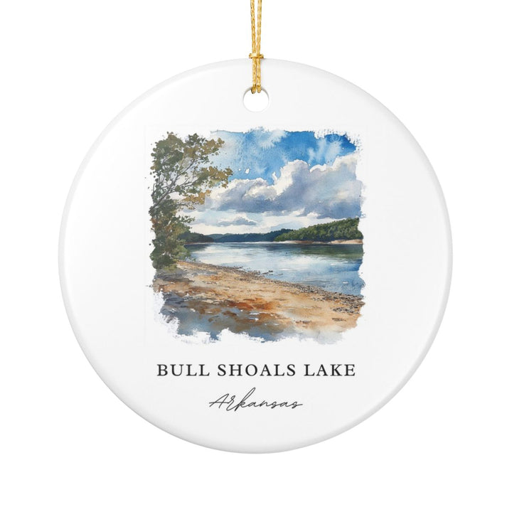 Bull Shoals Lake Arkansas USA Ornament: Unique Bull Shoals Lake Souvenir, Bull Shoals Lake Arkansas Xmas Decor, and Authentic Bull Shoals Lake Gift