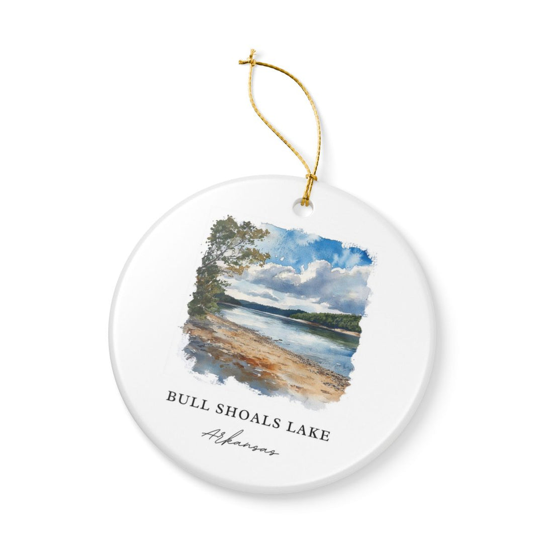 Bull Shoals Lake Arkansas USA Ornament: Unique Bull Shoals Lake Souvenir, Bull Shoals Lake Arkansas Xmas Decor, and Authentic Bull Shoals Lake Gift