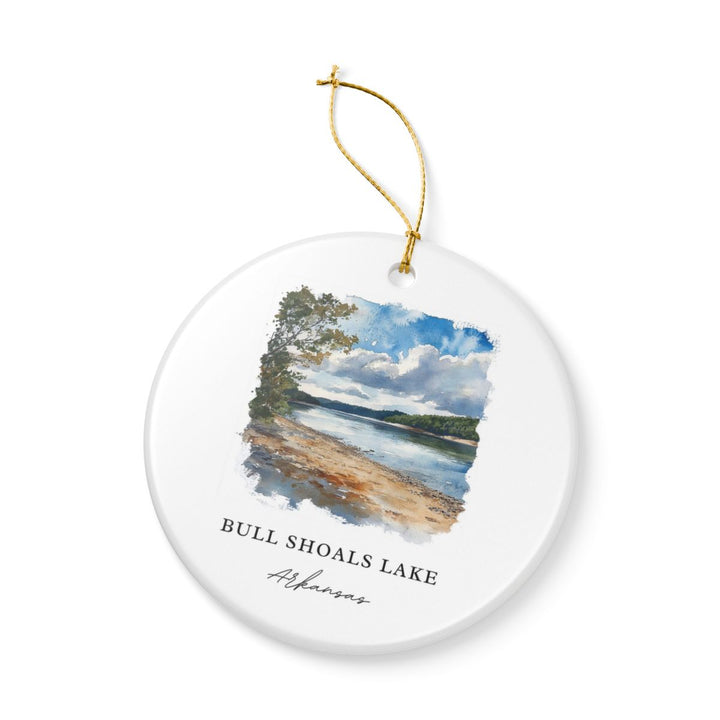 Bull Shoals Lake Arkansas USA Ornament: Unique Bull Shoals Lake Souvenir, Bull Shoals Lake Arkansas Xmas Decor, and Authentic Bull Shoals Lake Gift