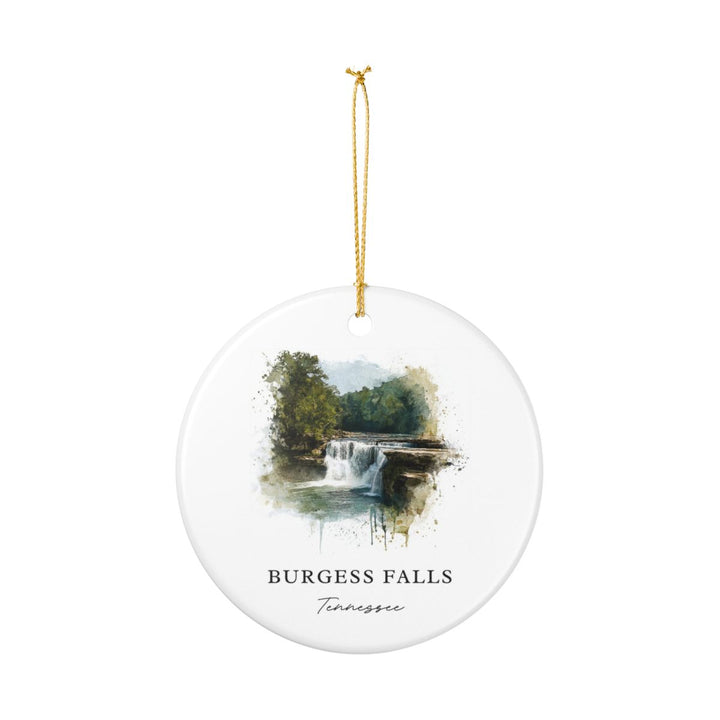 Burgess Falls Tennessee USA Ornament: Unique Burgess Falls Souvenir, Burgess Falls Tennessee Xmas Decor, and Authentic Burgess Falls Gift