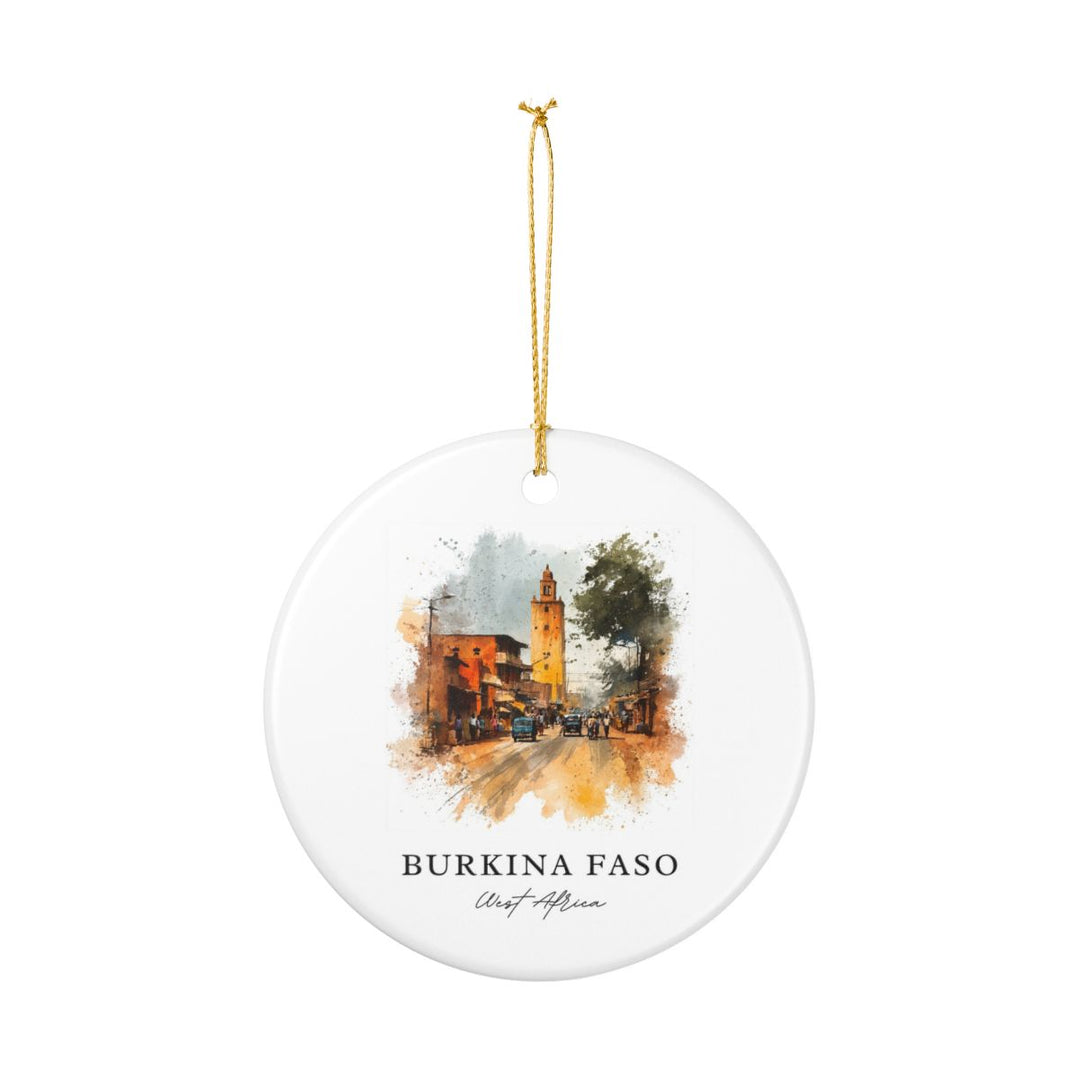 Burkina Faso Ornament: Unique Burkina Faso Souvenir, Burkina Faso Xmas Decor, and Authentic Burkina Faso Gift