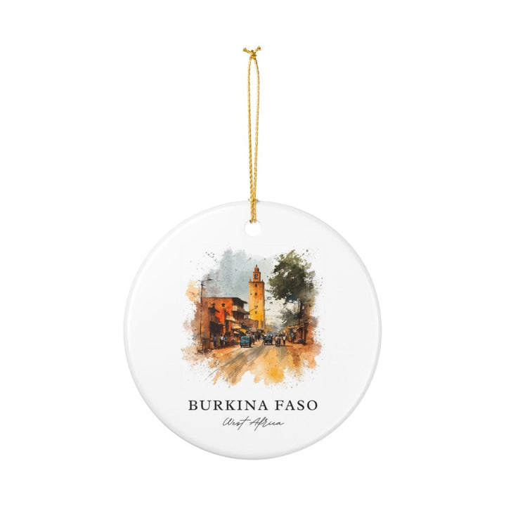 Burkina Faso Ornament: Unique Burkina Faso Souvenir, Burkina Faso Xmas Decor, and Authentic Burkina Faso Gift