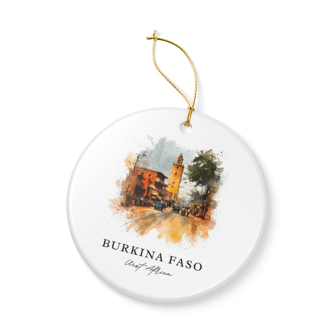Burkina Faso Ornament: Unique Burkina Faso Souvenir, Burkina Faso Xmas Decor, and Authentic Burkina Faso Gift