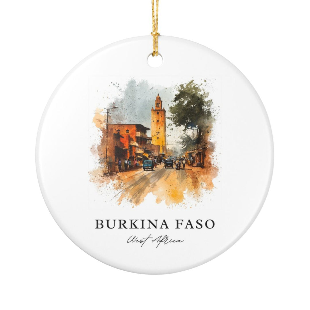 Burkina Faso Ornament: Unique Burkina Faso Souvenir, Burkina Faso Xmas Decor, and Authentic Burkina Faso Gift