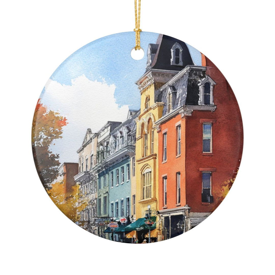 Burlington Vermont Ornament: Unique Burlington Souvenir, Burlington Vermont Xmas Decor, and Authentic Burlington Gift