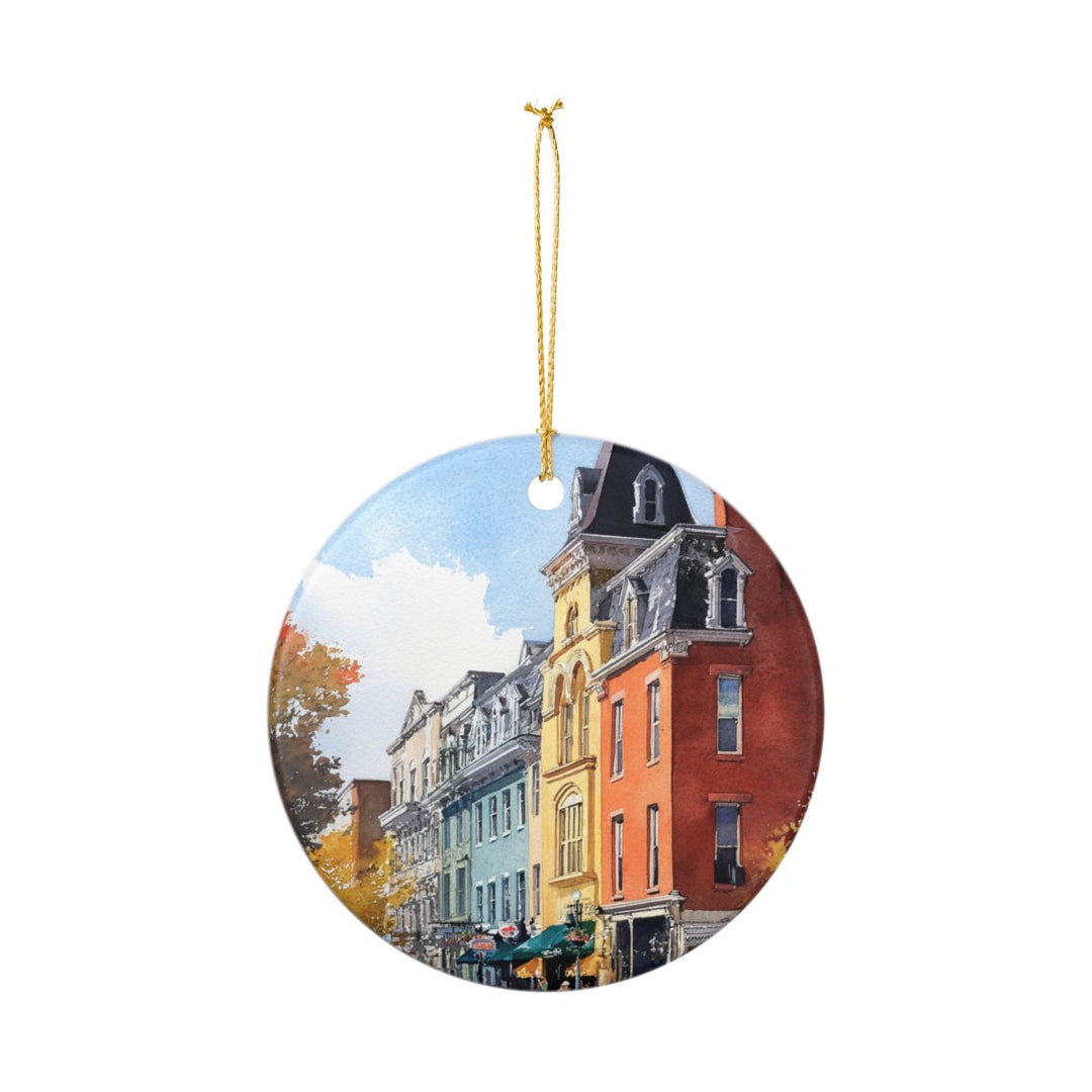 Burlington Vermont Ornament: Unique Burlington Souvenir, Burlington Vermont Xmas Decor, and Authentic Burlington Gift
